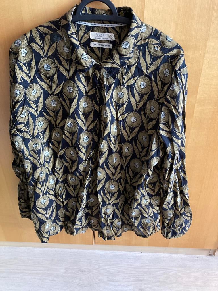 SEASALT CORNWALL Larissa blouse maat 46 (UK18), Ophalen of Verzenden, Zo goed als nieuw, Maat 46/48 (XL) of groter, Zwart
