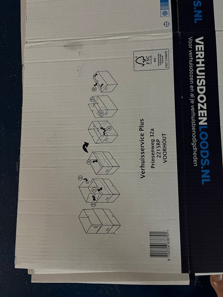 Verhuisdozen 15 stuks, Ophalen, 40 tot 60 cm, Opvouwbaar, 50 tot 75 cm