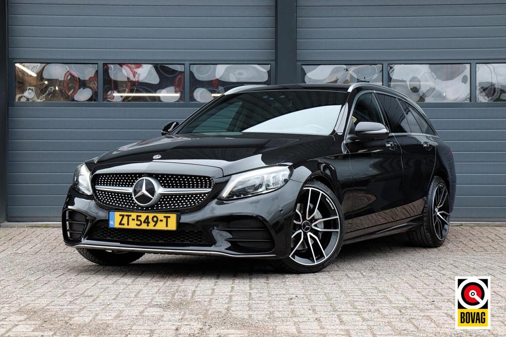 Mercedes C-klasse Estate 160 AMG Plus Upgrade Edition /LED/S, Auto's, Mercedes-Benz, Automaat, 4 cilinders, Zwart, Automatische klimaatregeling