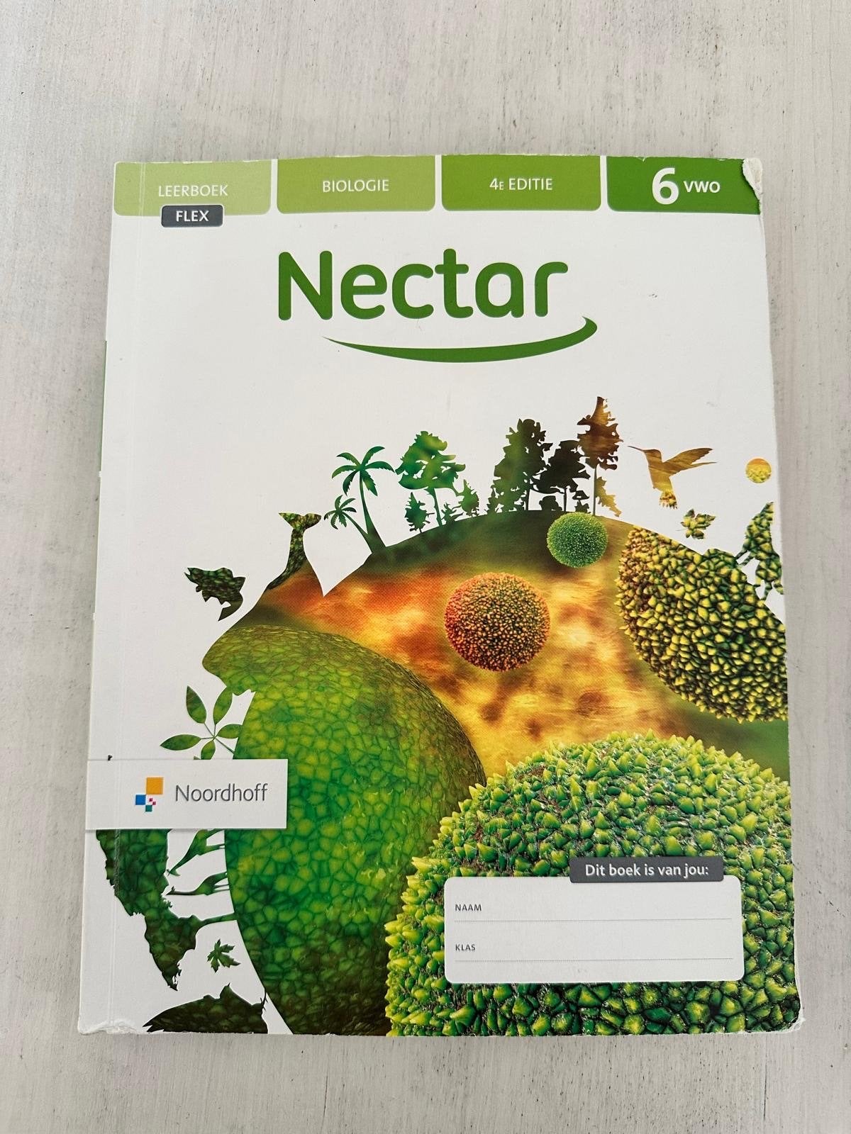 Nectar Biologie 6 VWO Leerboek 4e editie Noordhoff, Ophalen of Verzenden, Zo goed als nieuw, VWO, Biologie