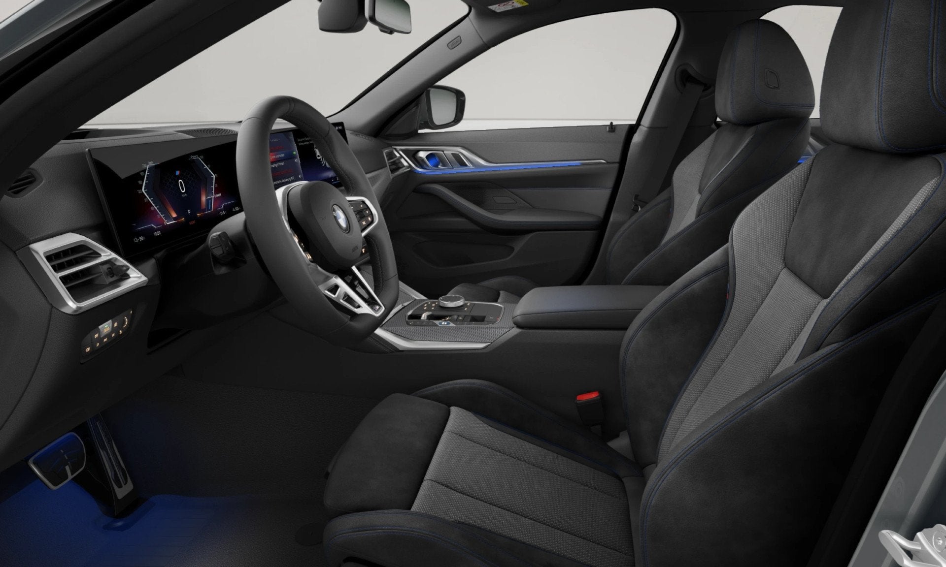 BMW i4 eDrive40 - M-Sport - Driving Ass Prof - Memoryzetel -, Auto's, Achterwielaandrijving, Gebruikt, Zwart, 340 pk