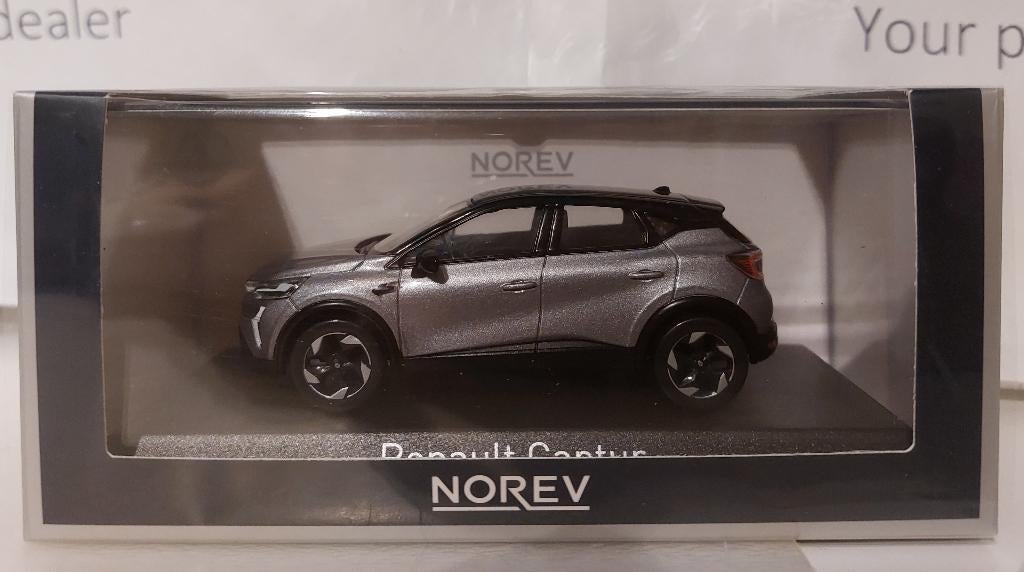 Norev 1:43 Renault Captur 2024 Oyster Grey & Black nieuw, Ophalen of Verzenden, Nieuw, Auto, Norev