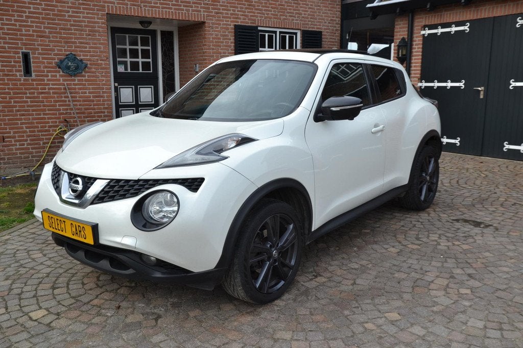 Nissan Juke 1.2 DIG-T S/S Connect Edition - Airco - navigati, Voorwielaandrijving, Stof, Gebruikt, Zwart