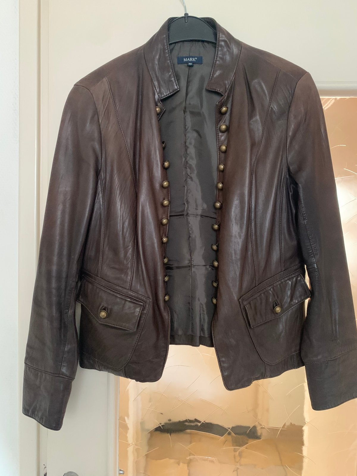 Leren jasje bruin, Ophalen of Verzenden, Gedragen, Bruin