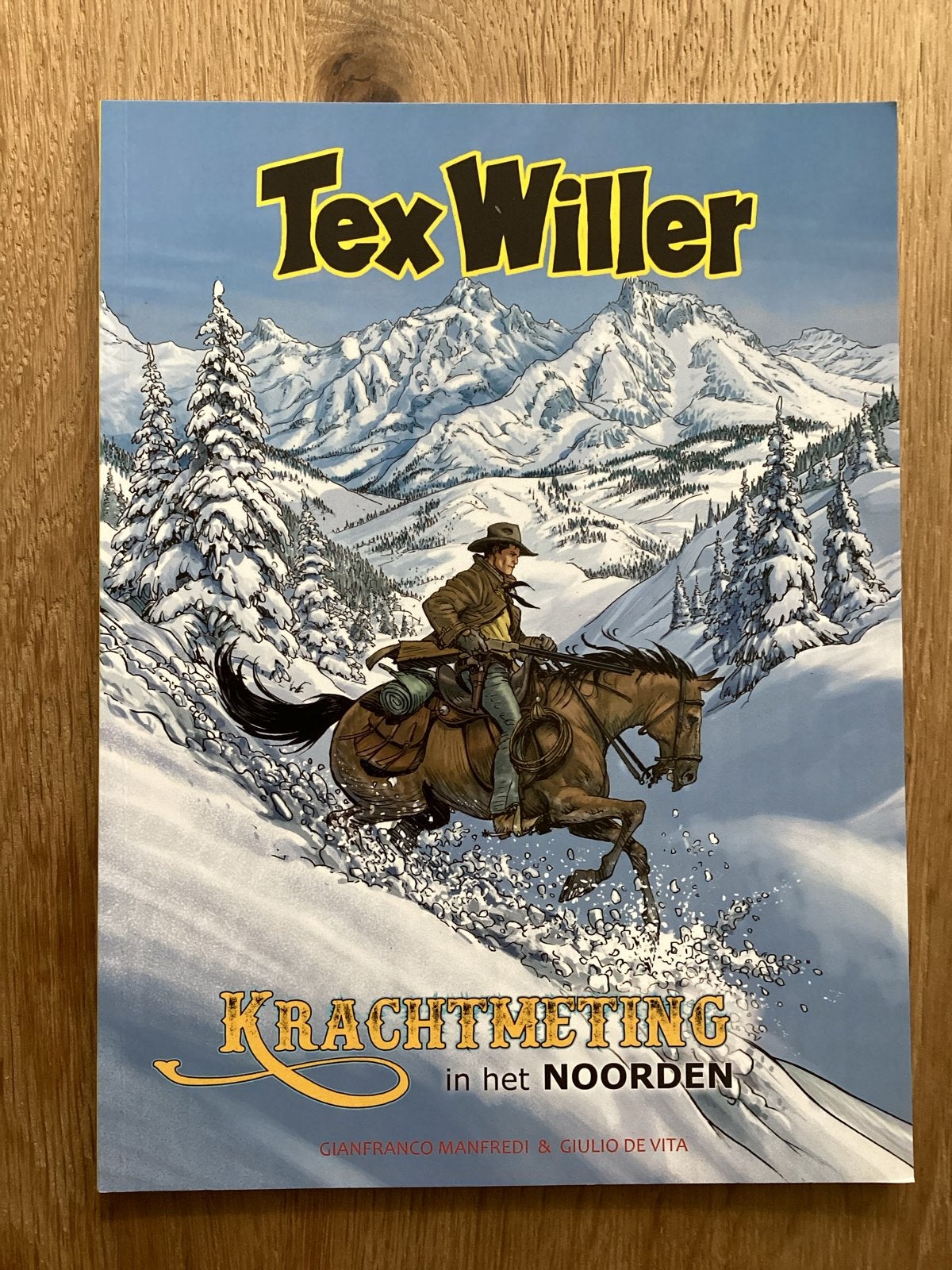 Tex Willer - Krachtmeting in het Noorden (in goede staat), Boeken, Eén stripboek, Ophalen of Verzenden, Gelezen