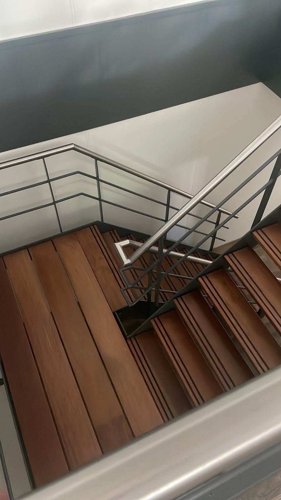 Trap staal en hard houten, Ophalen of Verzenden, Zo goed als nieuw, Tweepersoons, Hoogslaper