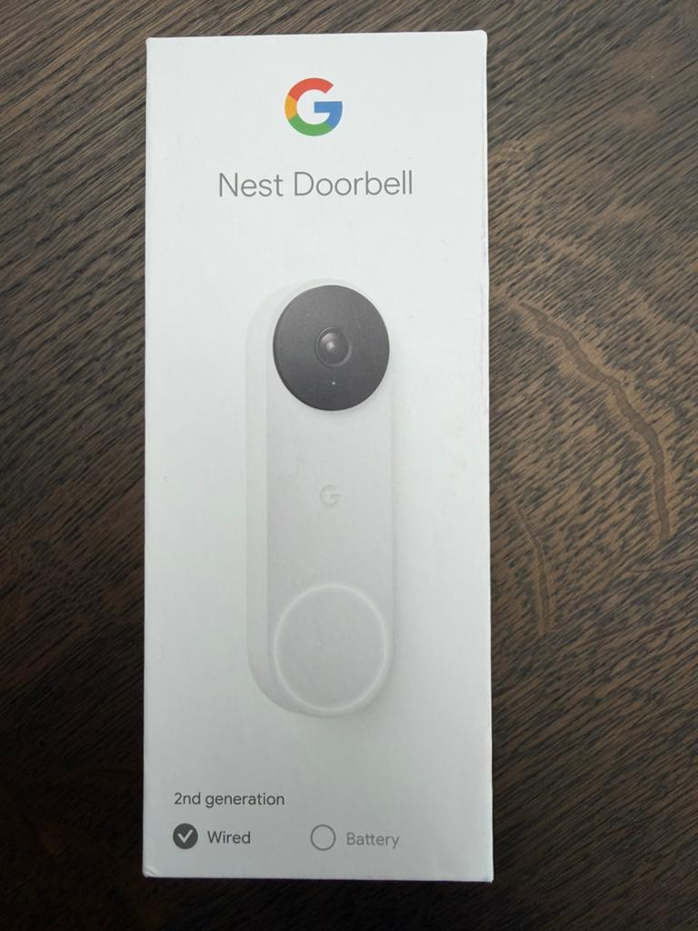 Google Nest Wired bedraad gen 2 deurbel (niet op batterij), Ophalen, Bewegingsdetectiesensor, Zo goed als nieuw, Bedraad