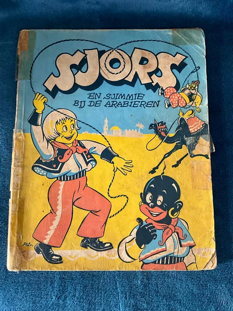 Sjors en Sjimmie bij de Arabieren 1e Originele uitgave 1952, Boeken, Eén stripboek, Ophalen of Verzenden, Gelezen