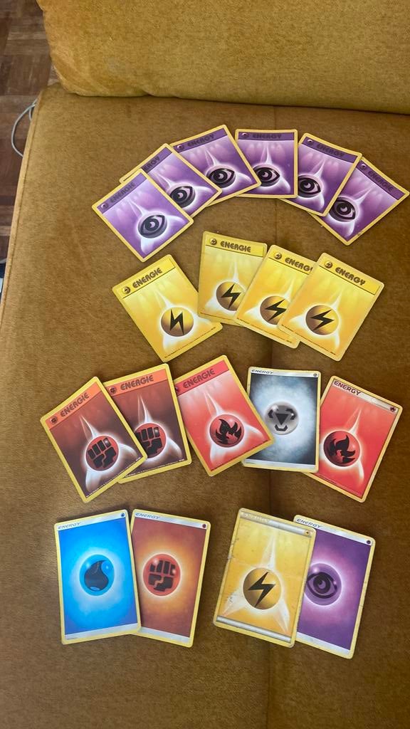 Energie pokemon kaarten, Ophalen of Verzenden, Gebruikt
