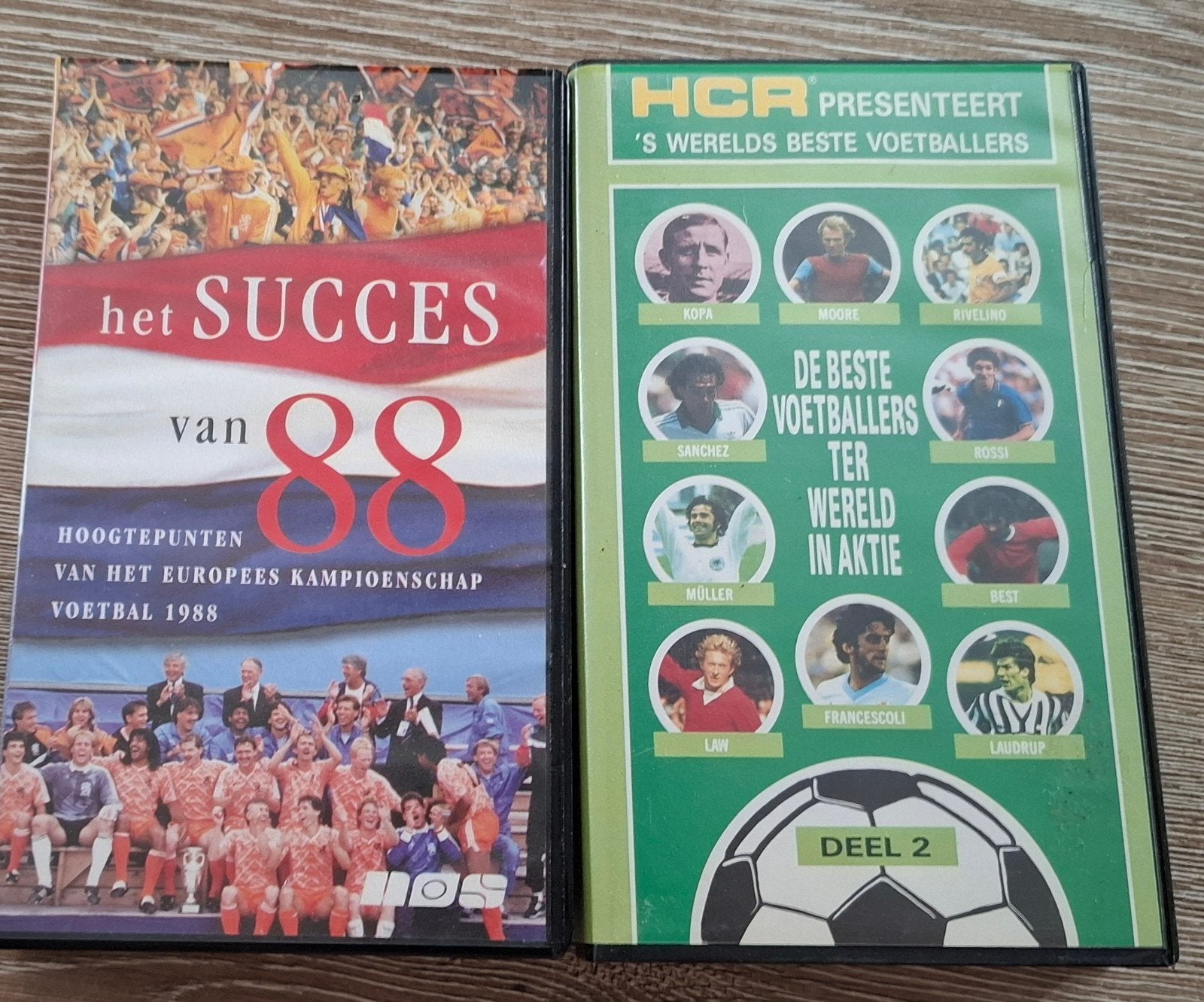 2 VHS videobanden, voor voetbal liefhebbers, Cd's en Dvd's, VHS | Film, Alle leeftijden, Ophalen of Verzenden, Gebruikt