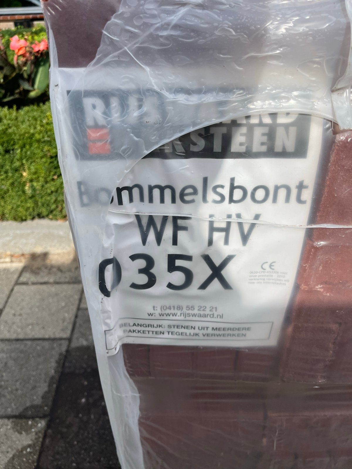 Rijswaard Bommelsbont WF HV 035X Bakstenen, Ophalen, Nieuw, Bakstenen