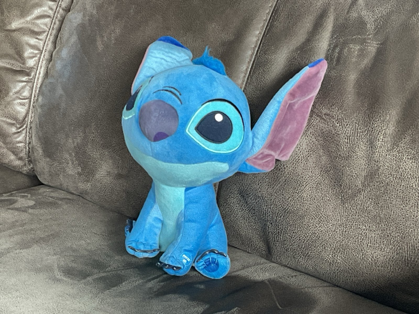 Disney Stitch Knuffel met Geluid - Zo goed als nieuw, Ophalen of Verzenden, Zo goed als nieuw, Overige typen