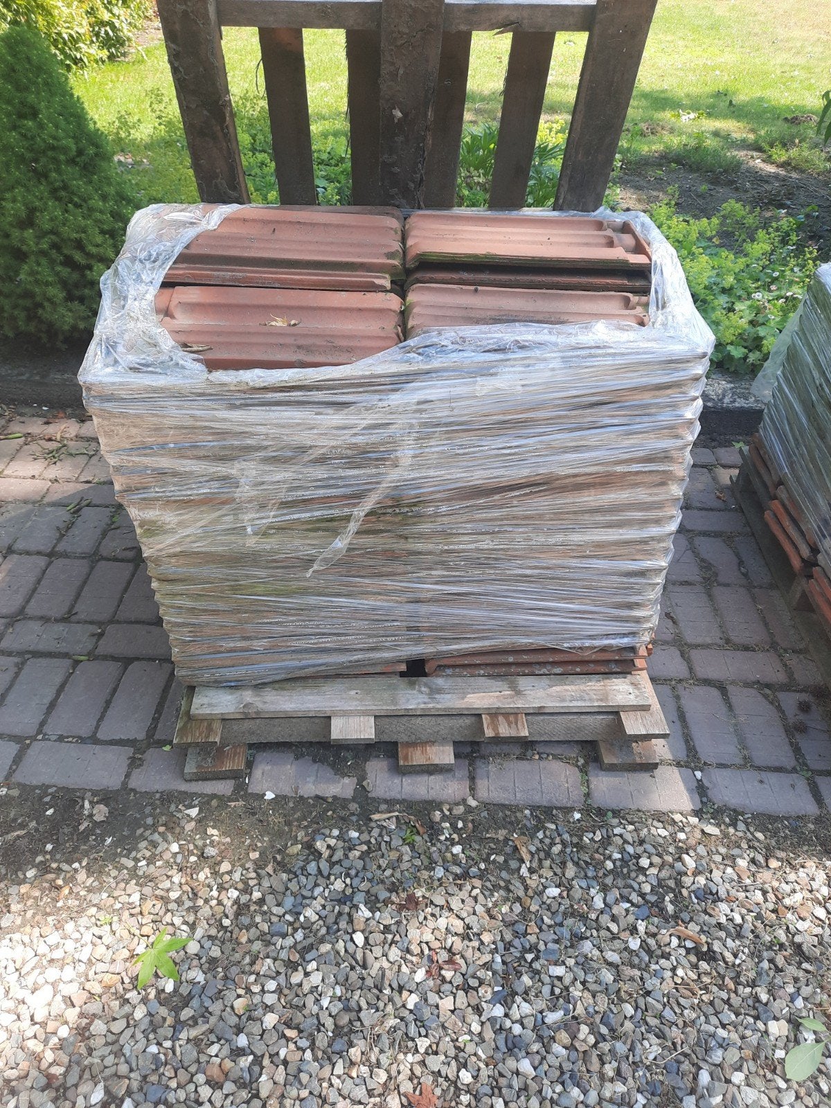 Vlakke rode mulde pannen, Doe-het-zelf en Verbouw, Dakpannen en Dakbedekking, Ophalen, Steen of Klei, 15 m² of meer, Dakpannen