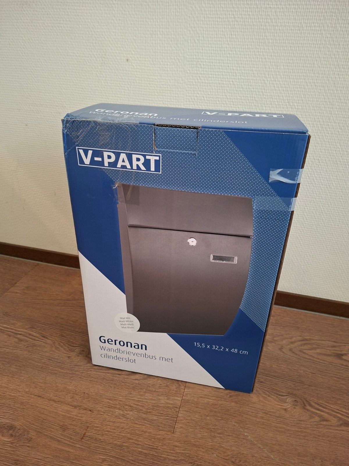 Gerona Wandbrievenbus met cilinderslot - Mat Wit, Ophalen of Verzenden