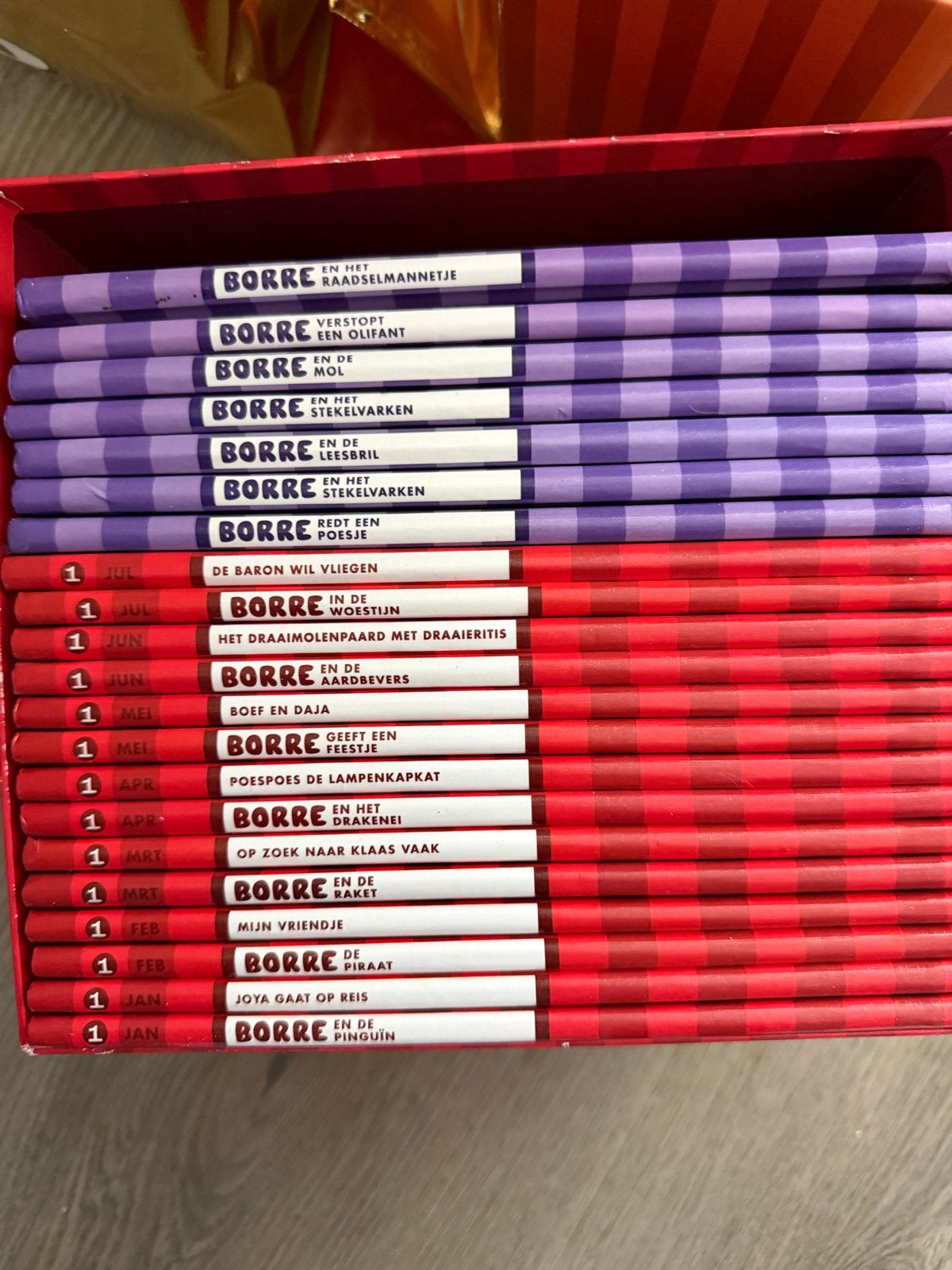 Borre Borre boekjes Groep 1 & 1/2 met opbergdoos, Boeken, 5 of 6 jaar, Fictie algemeen, Jongen of Meisje, Voorleesboek