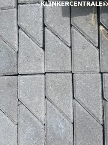 RESTPARTIJ 25m2 antraciet nieuwe keperstenen betonkl 8cm dik