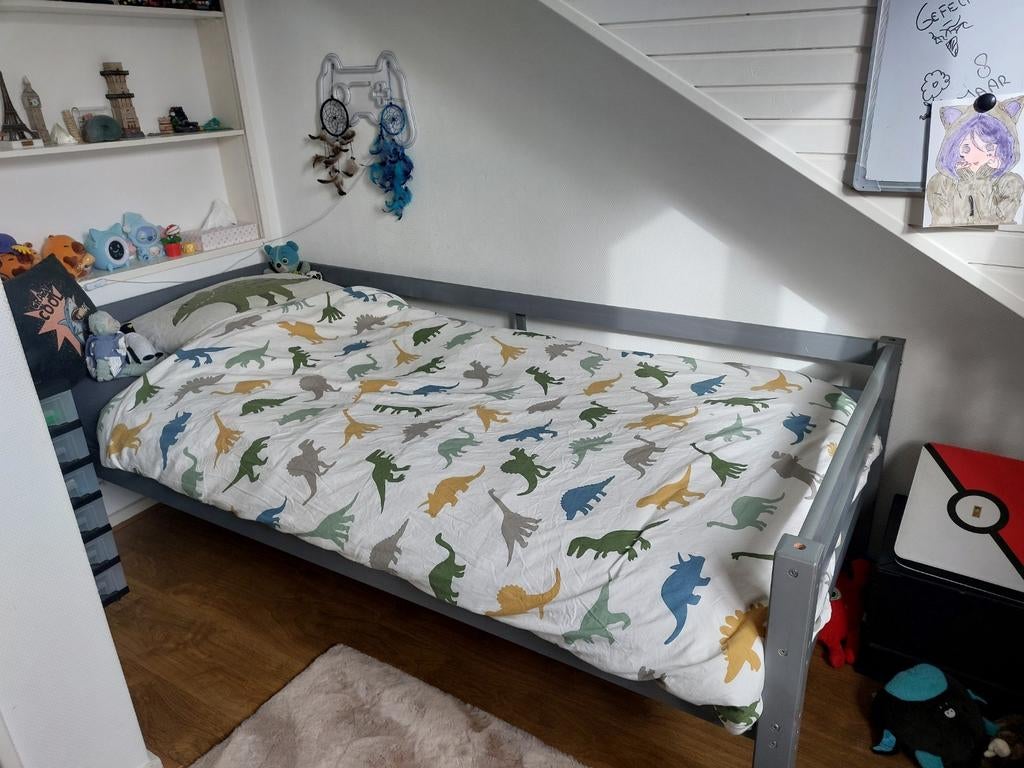 Kinderbed, incl onderbed en lades, Kinderen en Baby's, Kinderkamer | Bedden, Ophalen, 180 cm of meer, 85 tot 100 cm, Matras