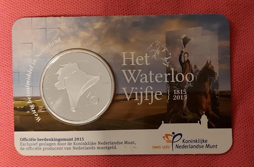 Het Waterloo Vijfje, Ophalen of Verzenden, Koningin Beatrix, Euro's
