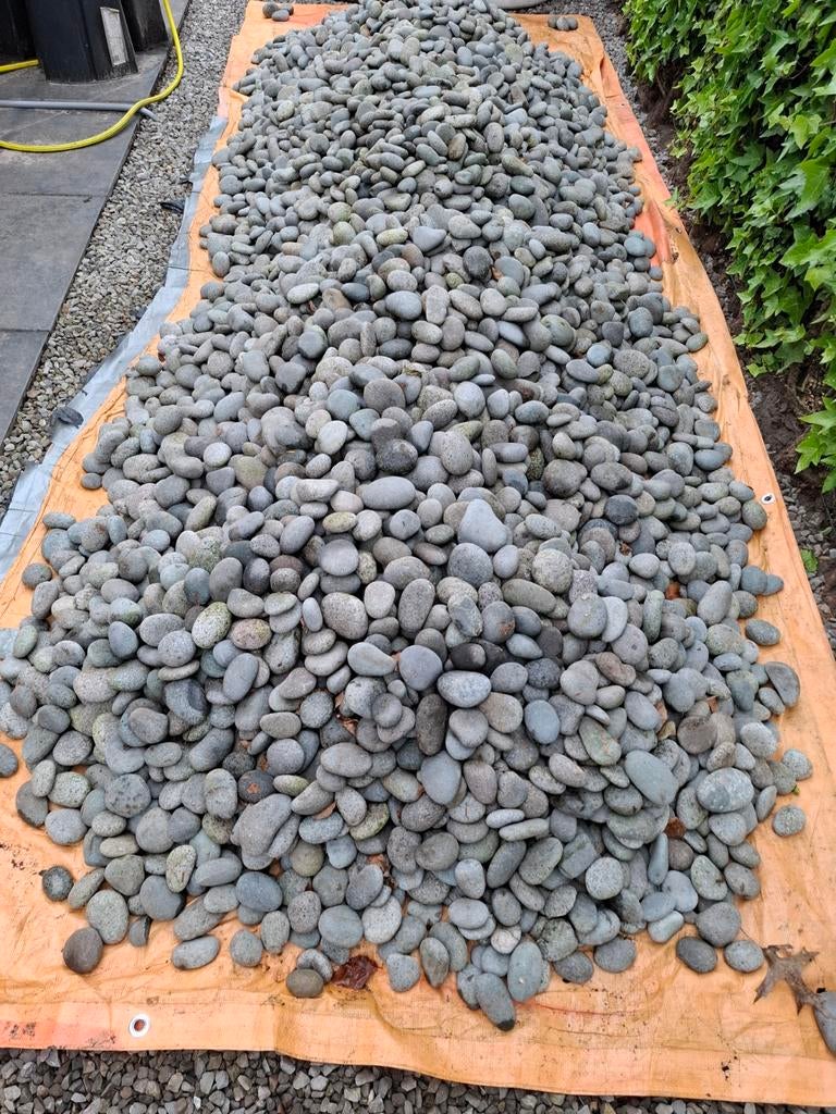 Keien - 1m³ voor tuinprojecten & decoratie, Tuin en Terras, Grind, Keien en Split, Ophalen, Graniet, Zo goed als nieuw, Kei
