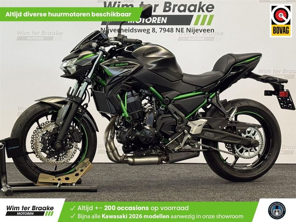 Kawasaki Z 650 ABS (bj 2023) 523 km, Motoren, 2 cilinders, 649 cc, Bedrijf, Onbekend