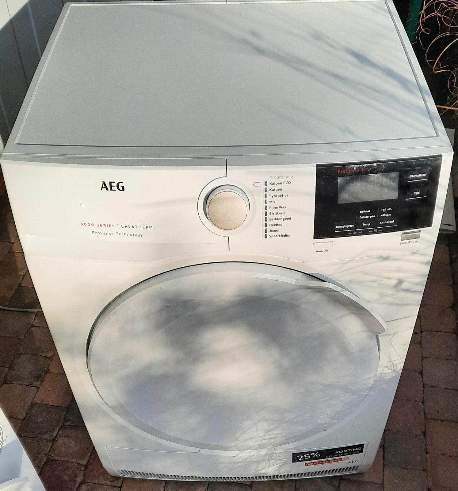 Wasdroger, Witgoed en Apparatuur, Ophalen, 6 tot 8 kg, Gebruikt, Voorlader
