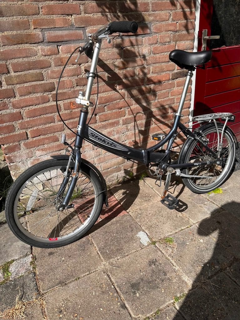 Stokvis Citylink Vouwfiets 20 inch, Donkergrijs, Fietsen en Brommers, Fietsen | Vouwfietsen, 20 inch of meer, Gebruikt, Velgrem