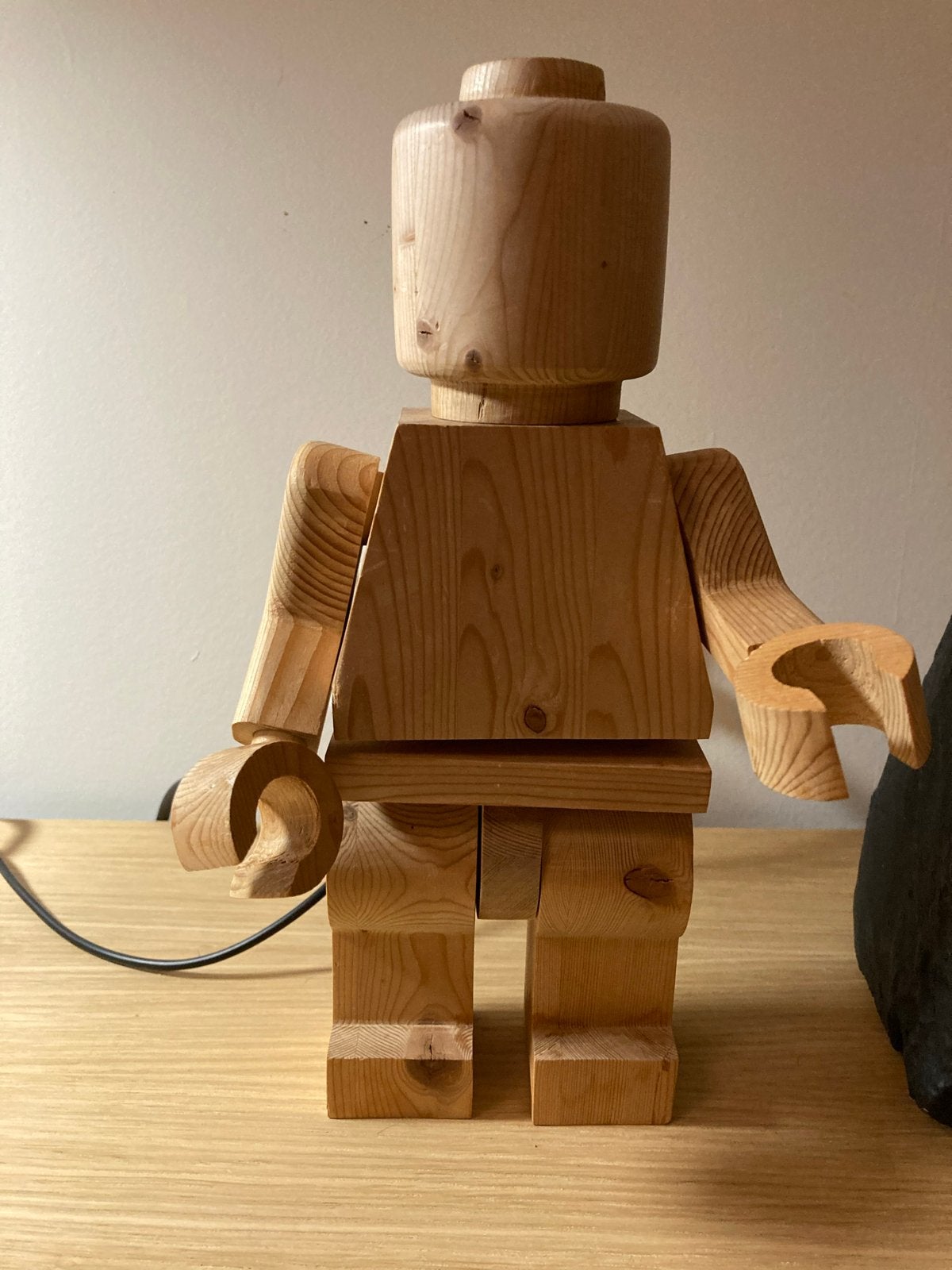 Houten Lego Man - Groot Formaat - Uniek Decoratiestuk, Ophalen of Verzenden, Gebruikt, Overige merken