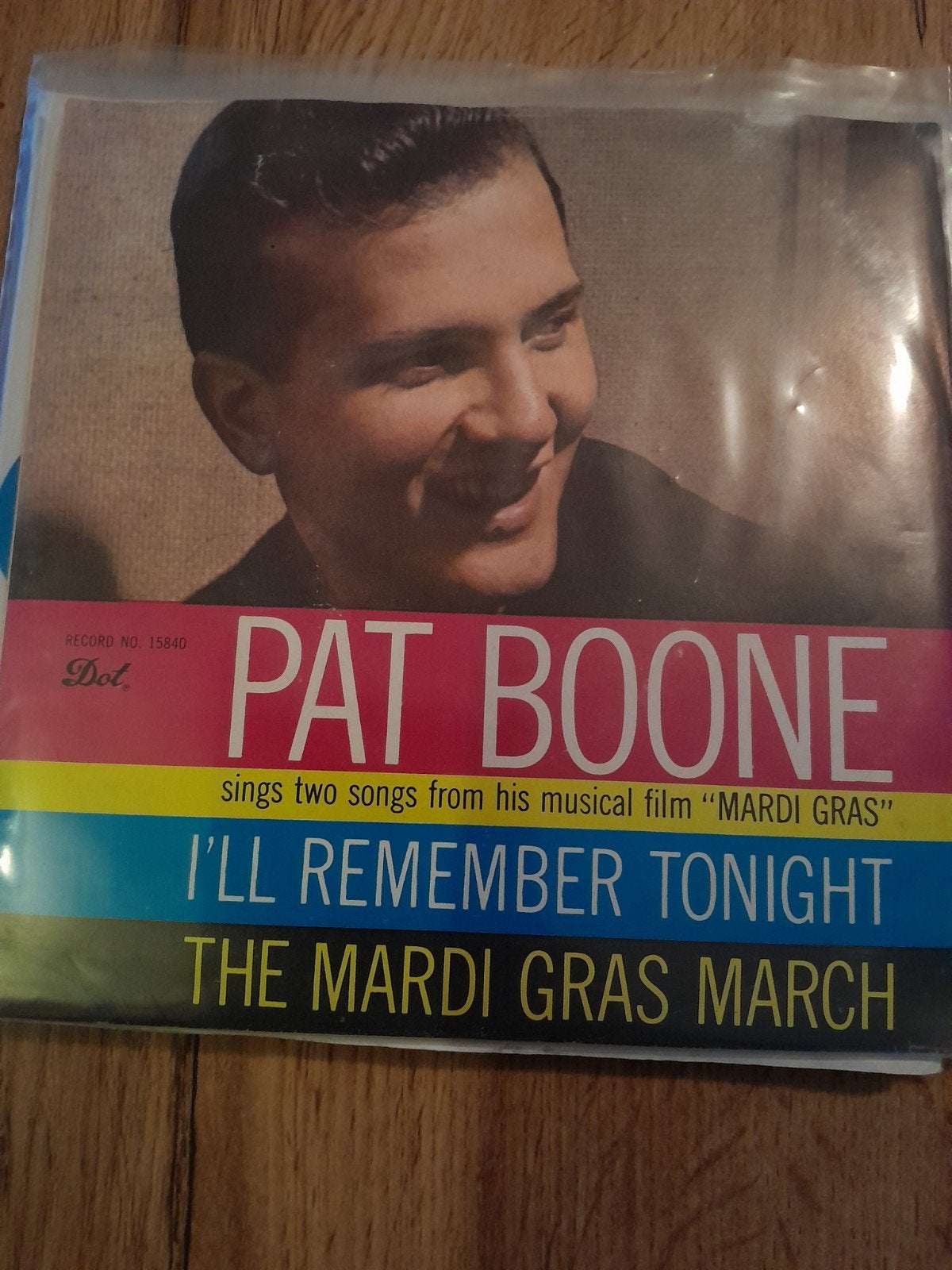Pat boone 7inch i,ll remember tonight, Ophalen of Verzenden, Zo goed als nieuw, Pop