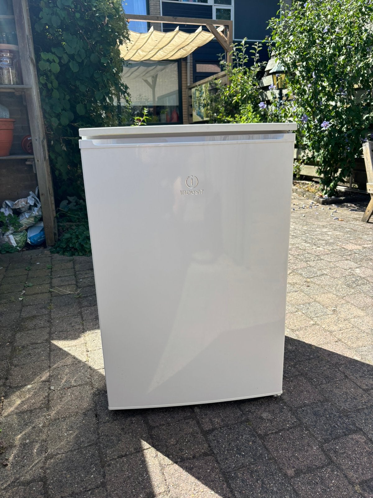 Indesit koelkast – tafelmodel – wit – zeer goede staat, Ophalen, Zo goed als nieuw, Minder dan 60 cm