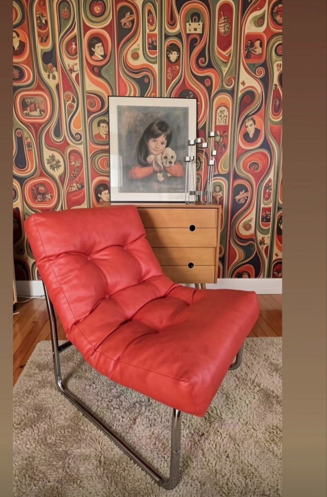 Lucky Vintage IKEA Pixi stoel – Gillis Lundgren – Jaren '70, Gebruikt, Vintage, Ophalen of Verzenden, 50 tot 75 cm