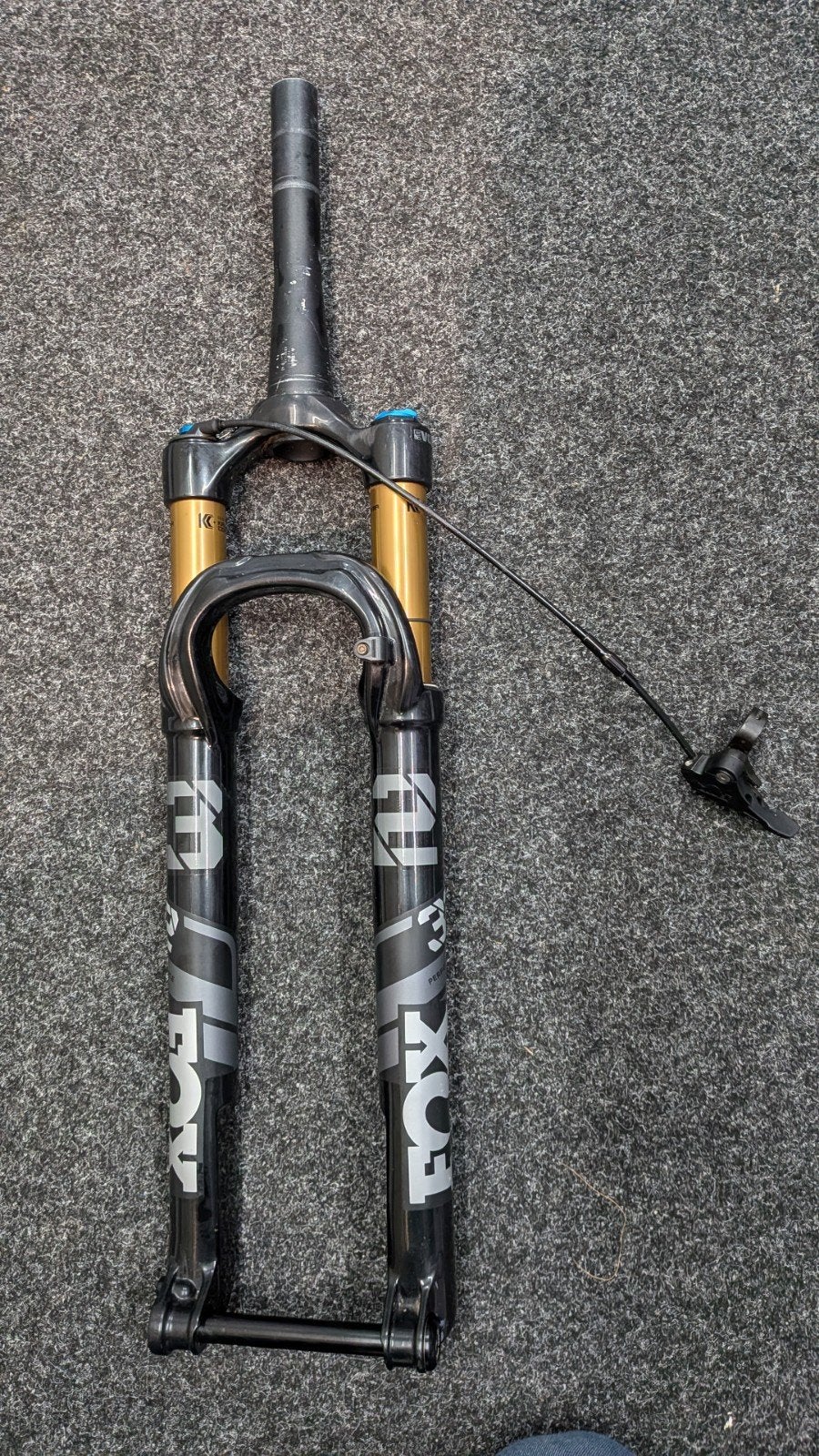 Fox 32 Step Cast Kashima Voorvork met Remote Lockout, Fietsen en Brommers, Gebruikt, Ophalen of Verzenden, Mountainbike, Voorvork