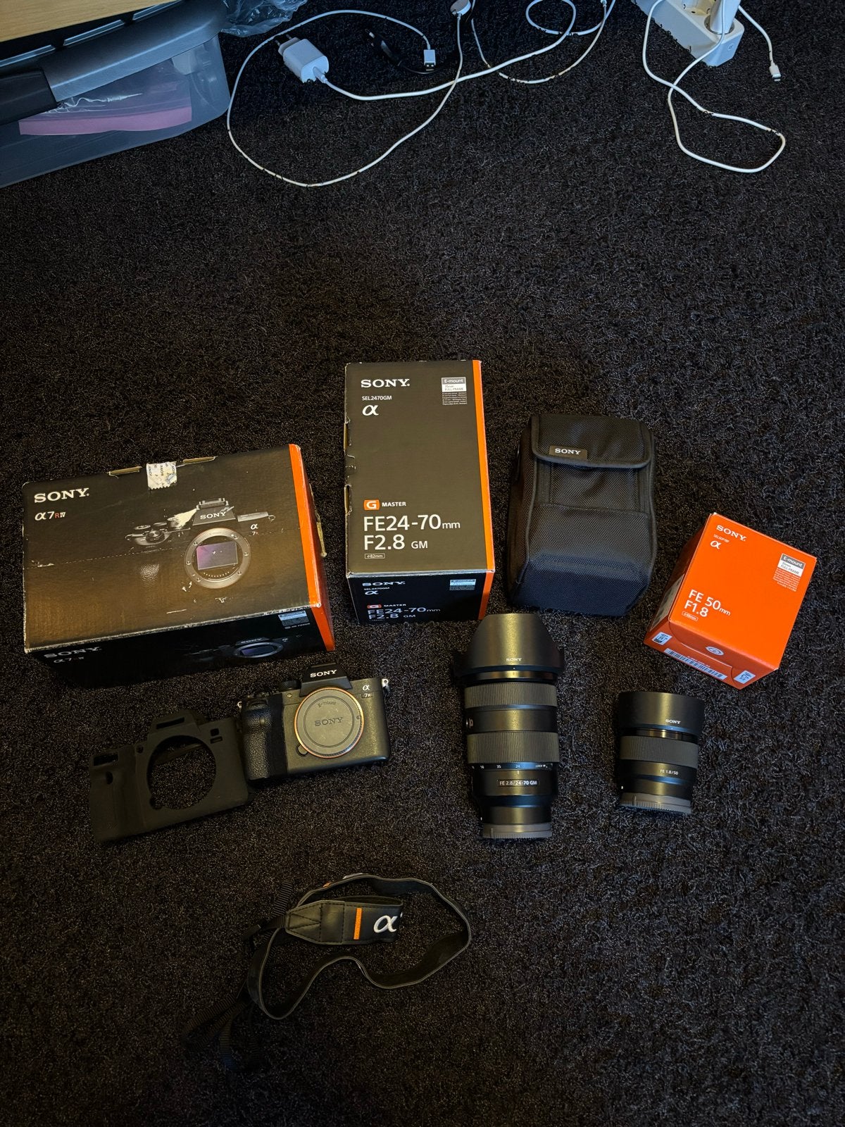 Sony A7RIV set 24-70mm f/2.8 GM 50mm f/1.8 clicks 53780, Audio, Tv en Foto, Ophalen, Bodydop, Gebruikt, Beeldstabilisatie