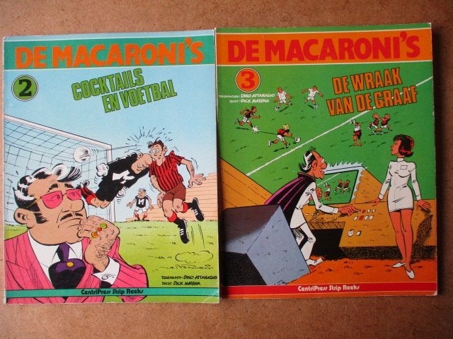 adv7844 de macaronis, Meerdere stripboeken, Ophalen, Gelezen