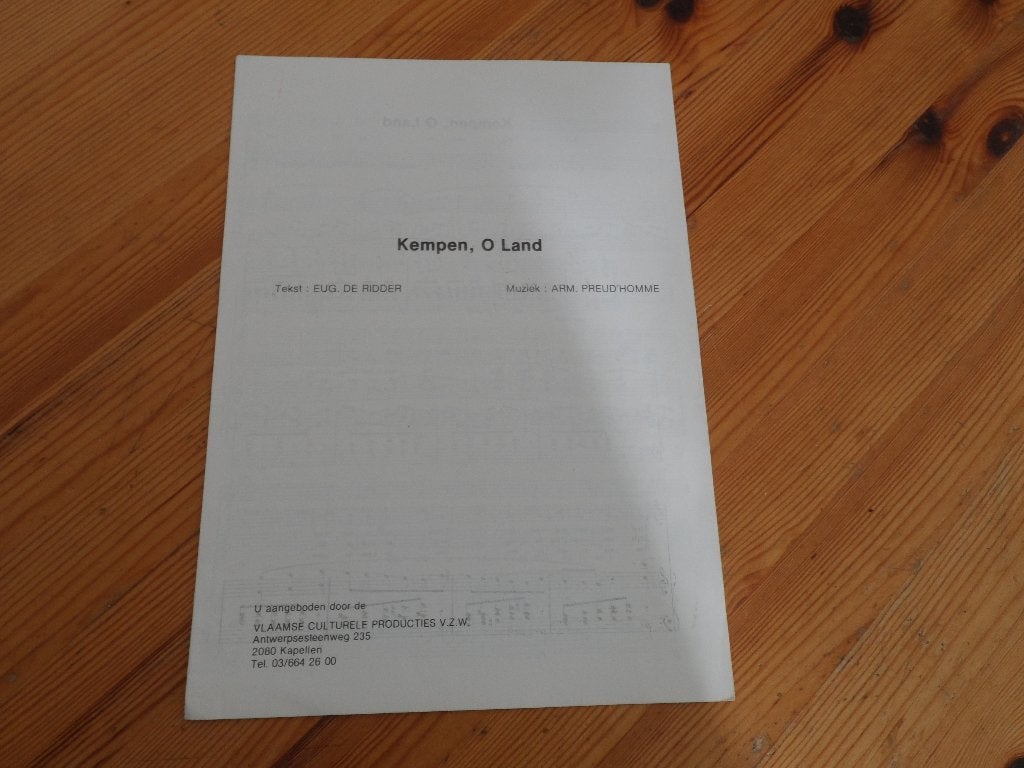 Kempen o land - arm. Preud'homme, Zang, Gebruikt, Ophalen of Verzenden, Artiest of Componist