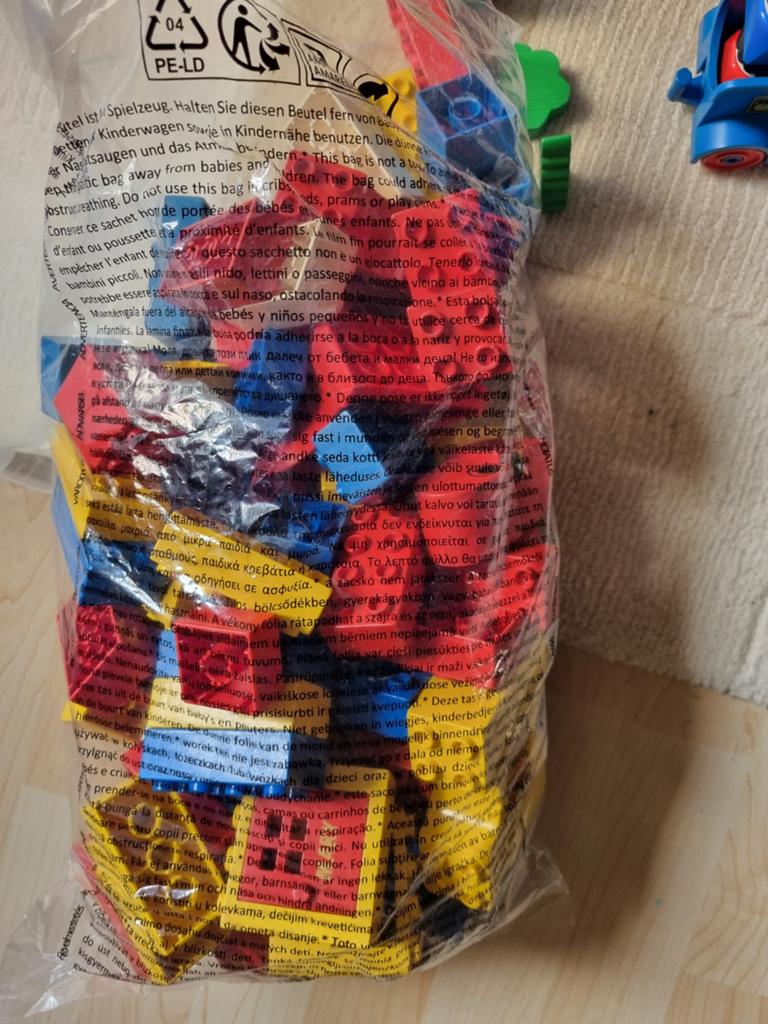Zak LEGO Duplo met diverse poppetjes en accessoires, Gebruikt, Ophalen of Verzenden, Inclusief minifiguren, Duplo