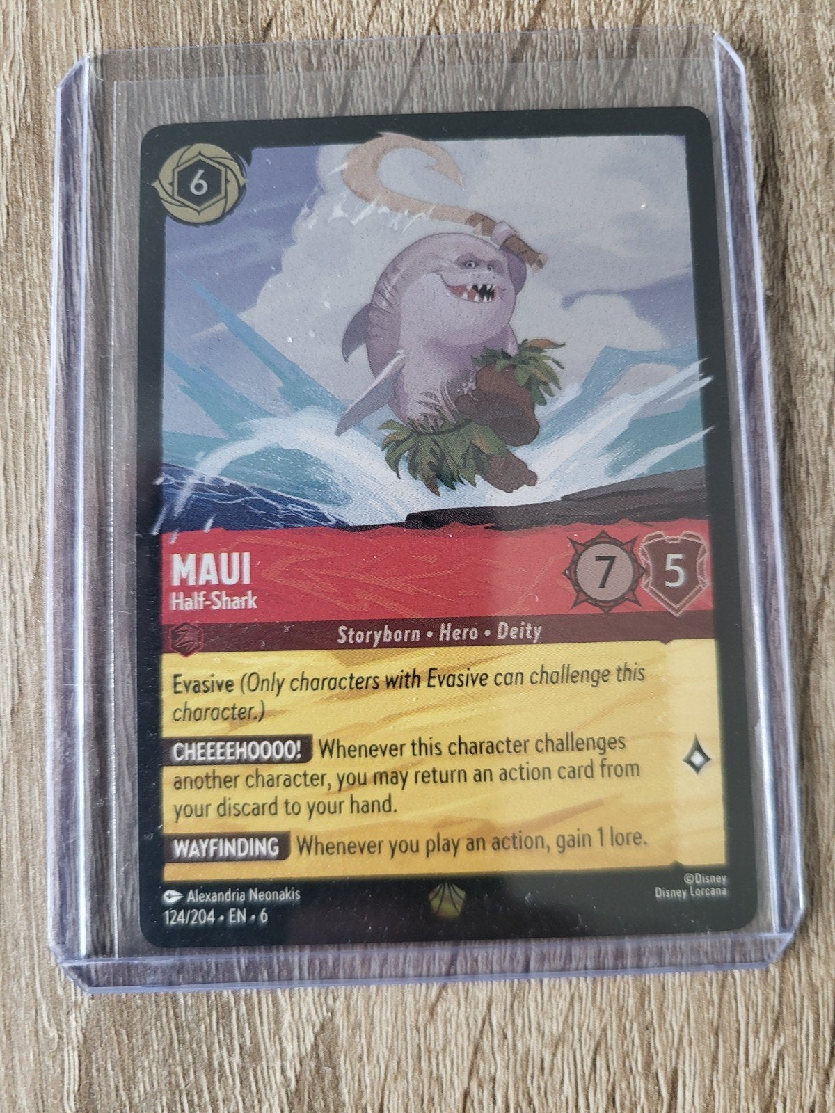 Disney Lorcana Maui Half-Shark (Foil) 124/204 EN 6, Ophalen of Verzenden