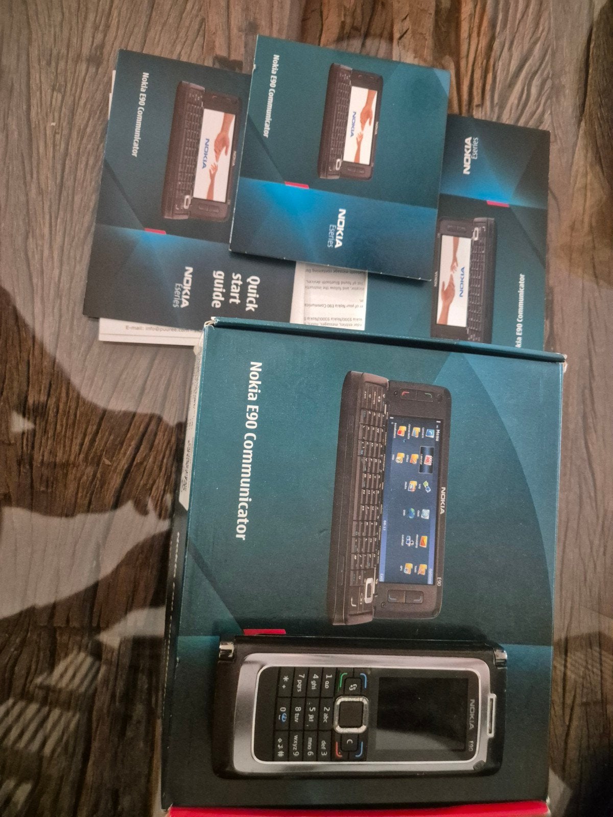 Nokia E90 Communicator met doos, Telecommunicatie, Gebruikt, Overige modellen, Zwart, Fysiek toetsenbord