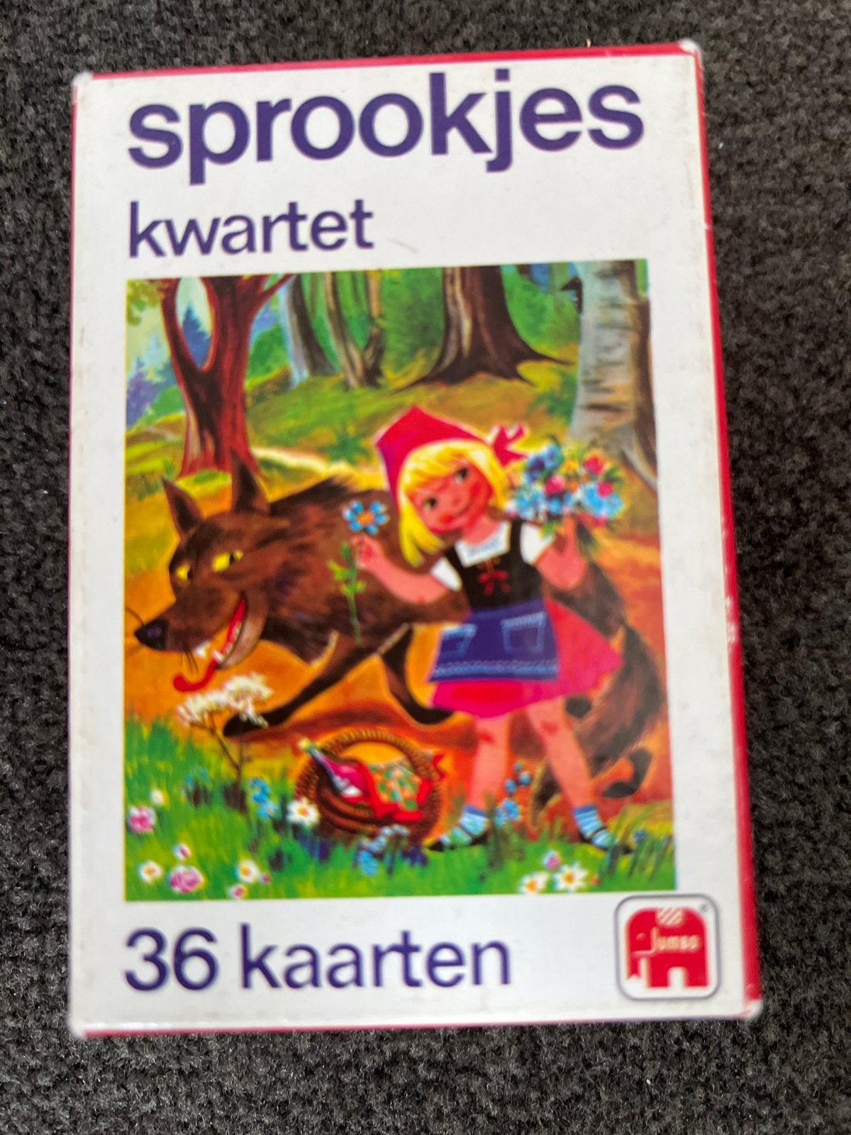 Jumbo Sprookjes Kwartet - 36 kaarten, Drie of vier spelers, Ophalen, Gebruikt