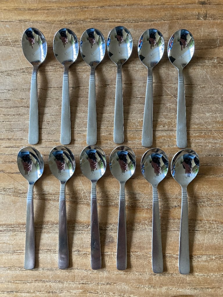 12x Vintage Gero Zilmeta mokka likeurlepeltjes lepel 510, Ophalen of Verzenden