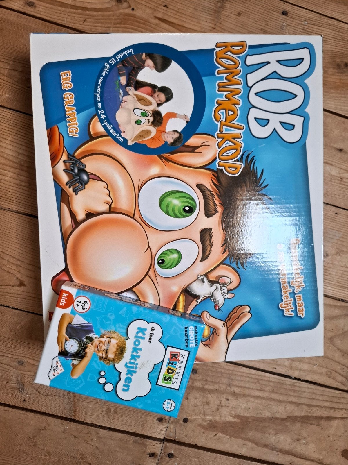 Rob Rommelkop & Ik leer klokkijken - Spelletjes set, Een of twee spelers, Ophalen, Gebruikt, Goliath, Identity Games
