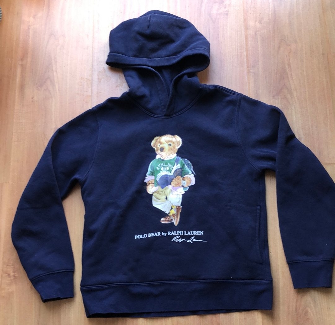 Polo bear Ralph Lauren trui donkerblauw 10-12 152, Ophalen of Verzenden, Zo goed als nieuw, Jongen of Meisje, Trui of Vest