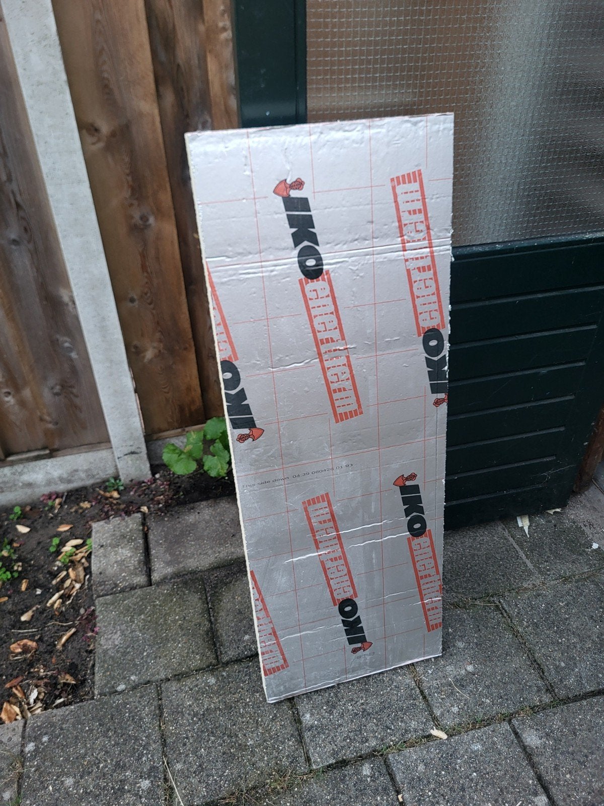 1x IKO-Enertherm PIR isolatieplaat 120 x 44 x 5 cm, Ophalen, 4 tot 8 cm, Gebruikt, Vloerisolatie