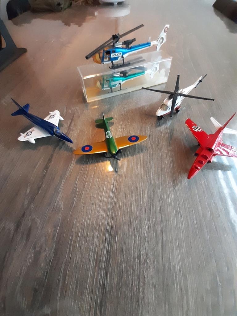 Matchbox majorette vliegtuigen helikopters, Ophalen of Verzenden, Gebruikt