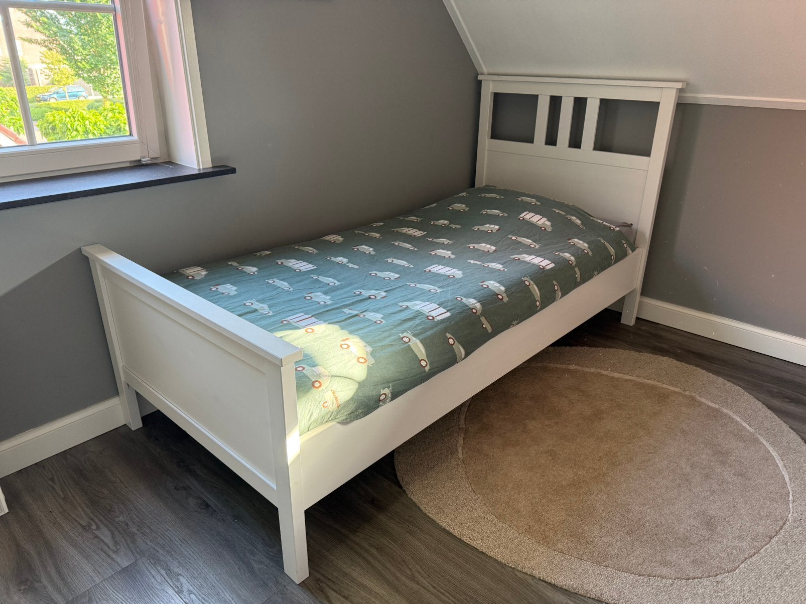 Wit Ikea bed 90 x 200, Ophalen, Zo goed als nieuw, 180 cm of meer, 85 tot 100 cm