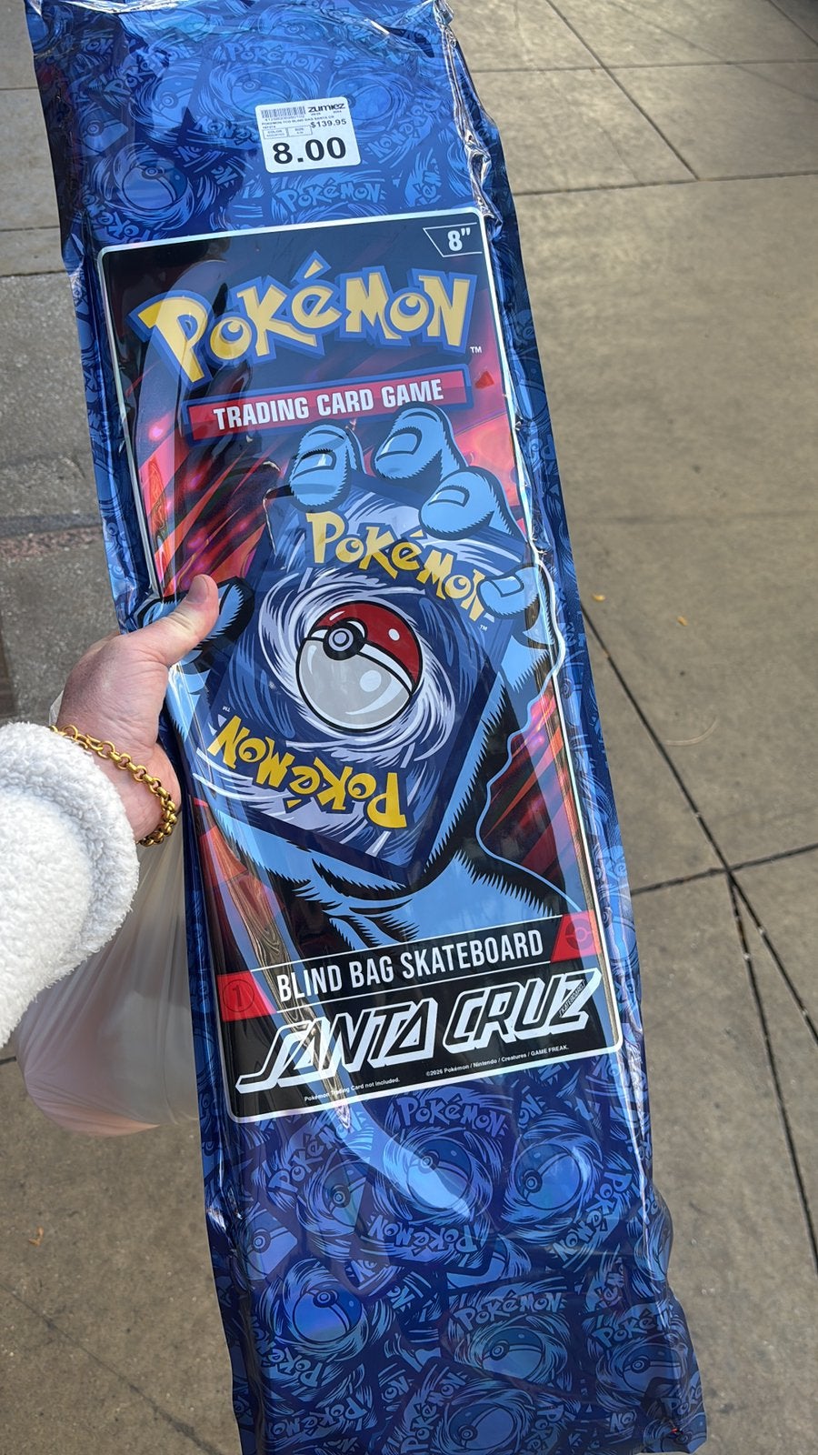 Santa Cruz Pokemon limited edition skateboard deck, Ophalen of Verzenden, Nieuw, Skateboard