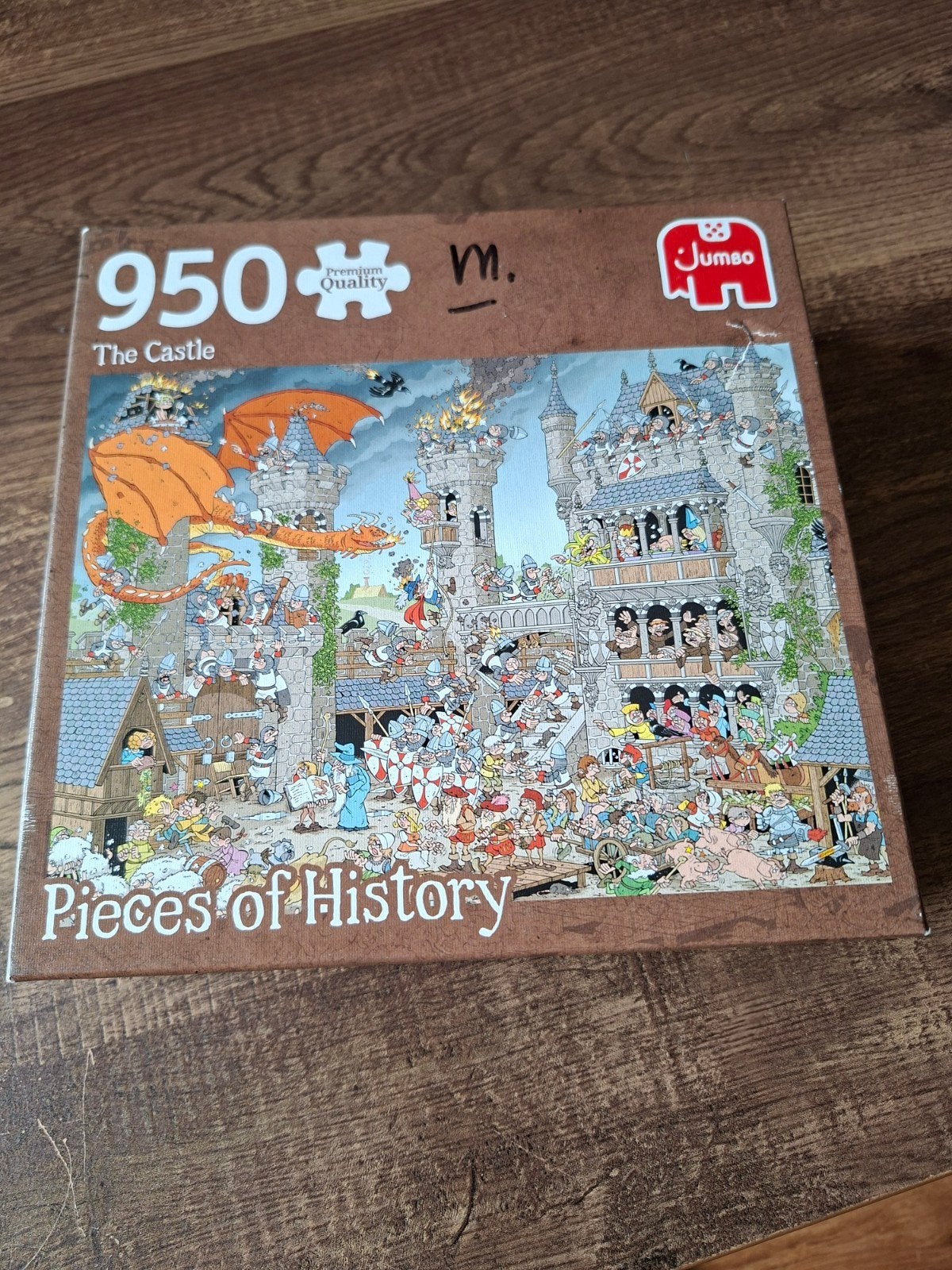 Jumbo Legpuzzel 950 stukjes - The Castle Pieces of History, Ophalen of Verzenden, 500 t/m 1500 stukjes, Zo goed als nieuw, Legpuzzel