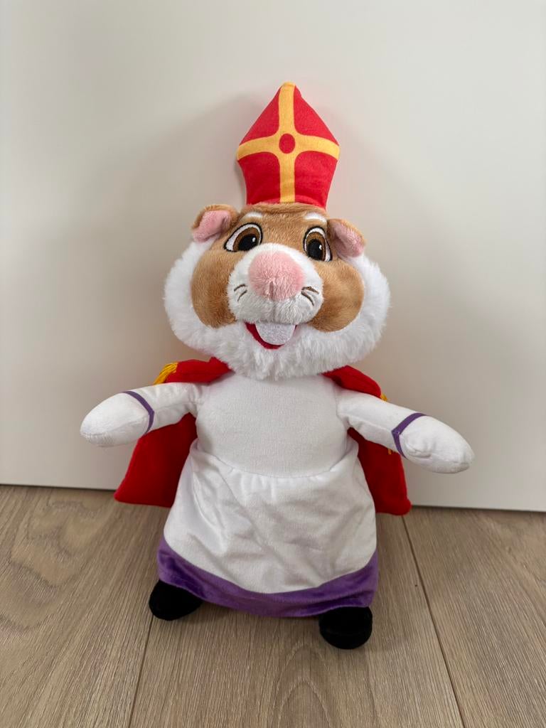 AH Sinterklaas hamster knuffel - 33cm, Diversen, Sinterklaas, Ophalen of Verzenden, Nieuw