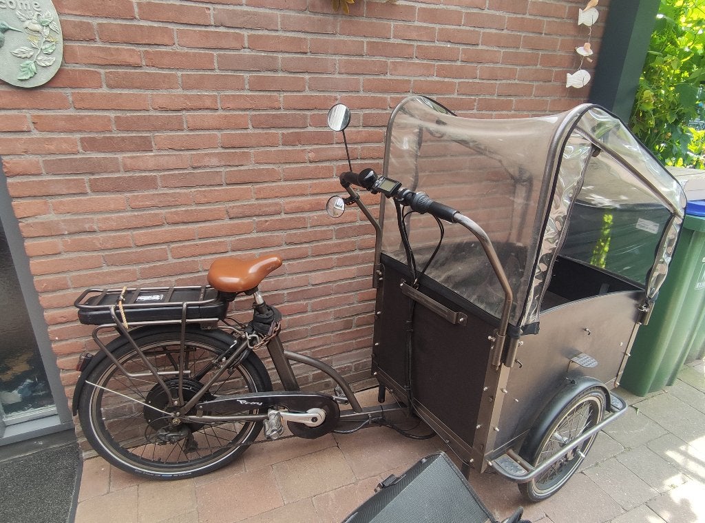 Elektrische bakfiets Troy, Fietsen en Brommers, Ophalen, Gebruikt, 4 kinderen of meer, Elektrisch