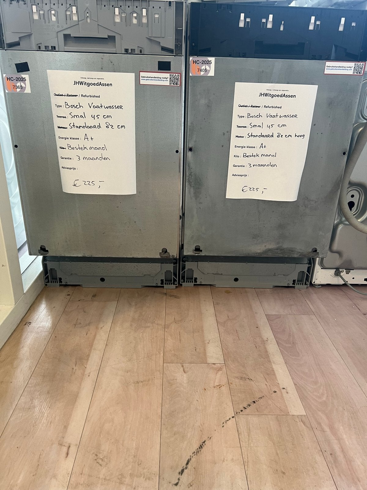Inbouw vaatwasser 45 cm Silence Plus. 3 maanden garantie., Energieklasse A of zuiniger, Minder dan 10 liter, Refurbished, Ophalen of Verzenden