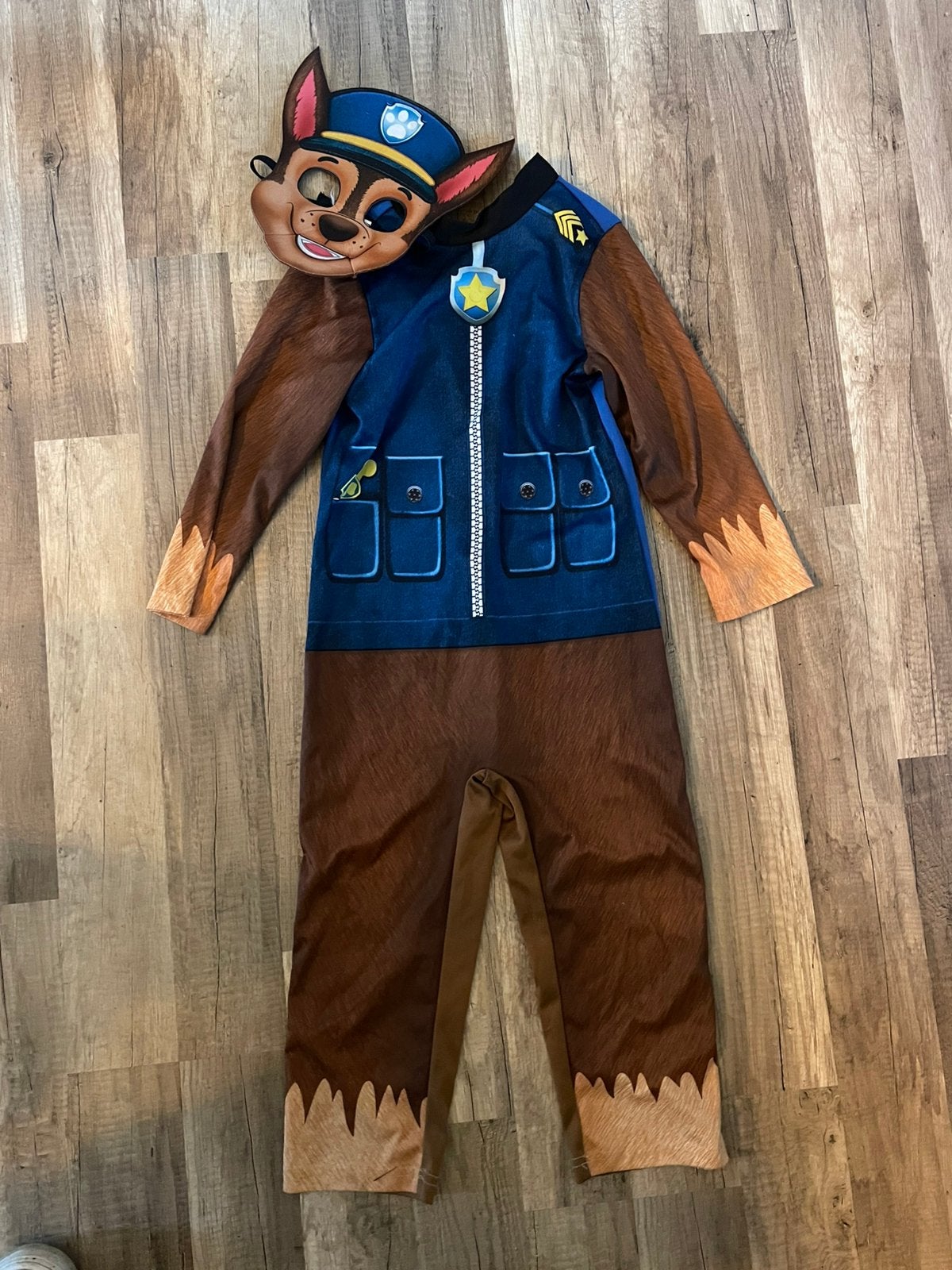 Paw Patrol Chase verkleedpak met masker, Ophalen, Gebruikt, Jongen of Meisje